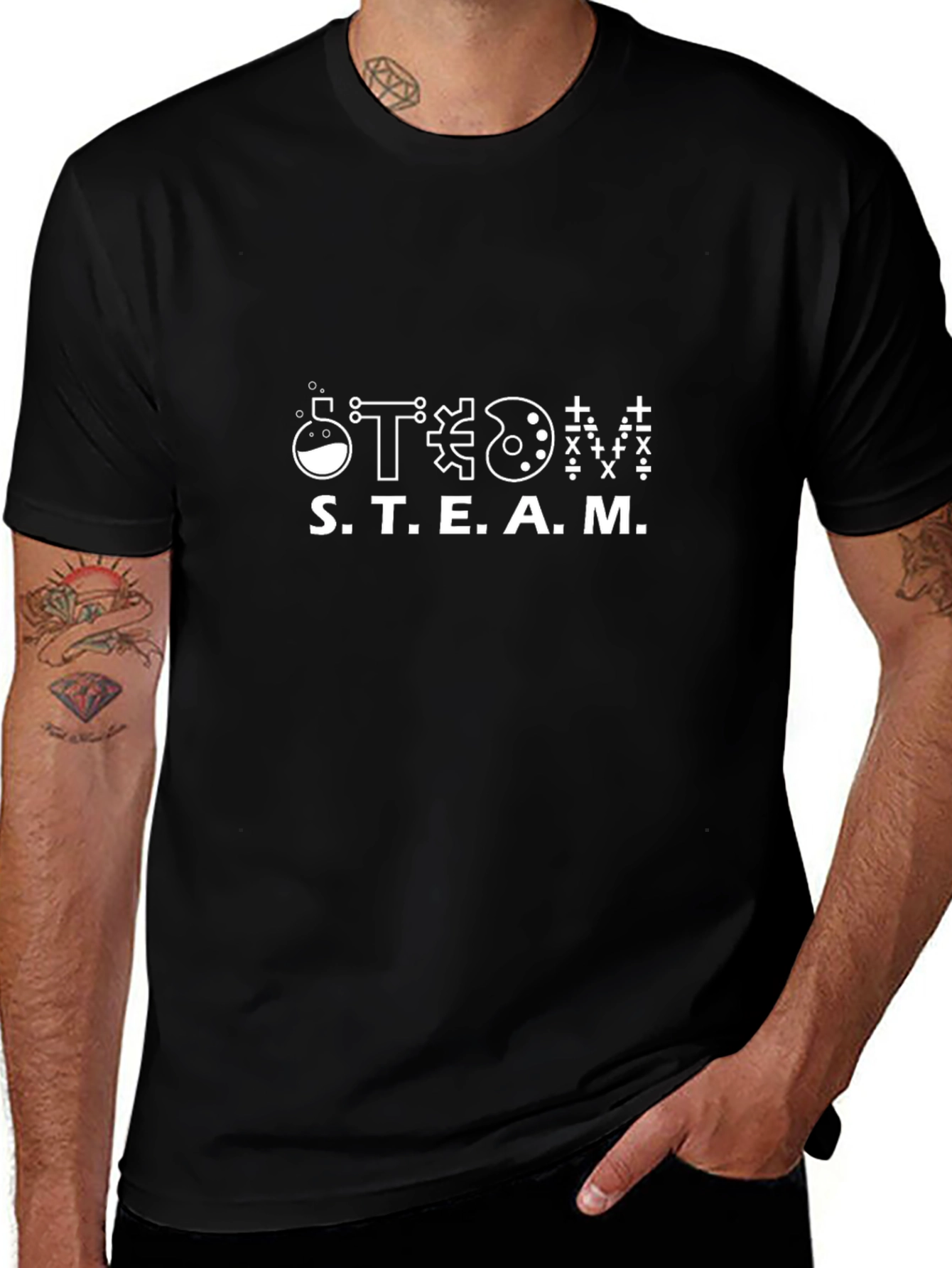 STEAM Graphic T-Shirt - Science Technology Engineering Art Math
