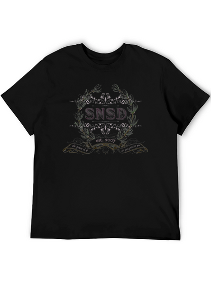 SNSD Est. 2007 Graphic Tee - Black Cotton