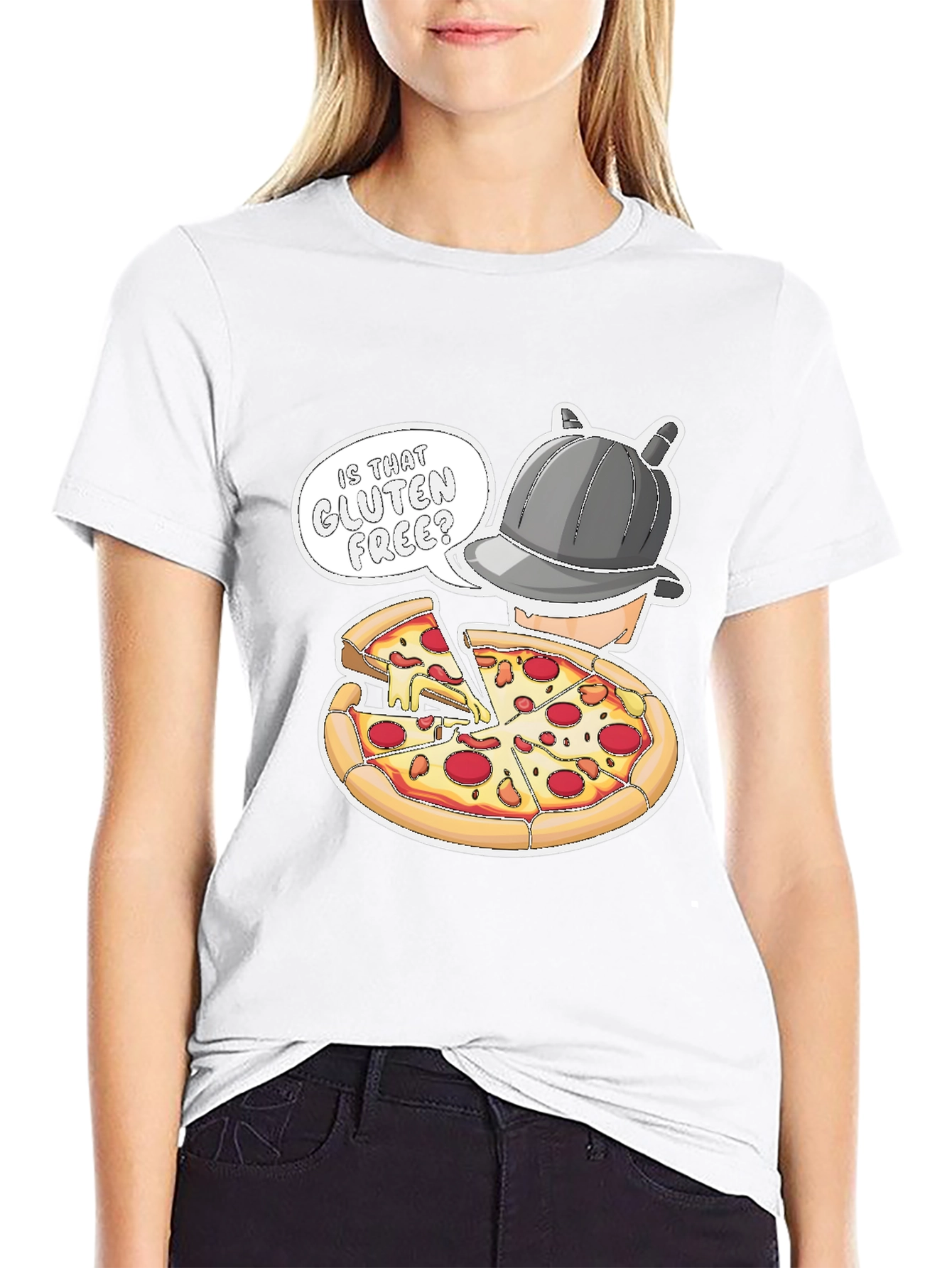 Gluten Free Pizza Detective Graphic T-Shirt