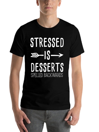 Stressed is Desserts Backwards Graphic Tee