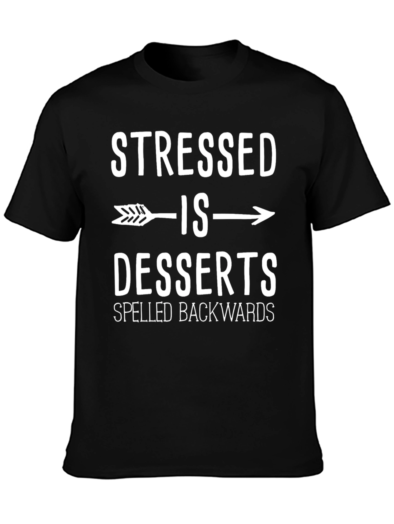 Stressed is Desserts Backwards Graphic Tee