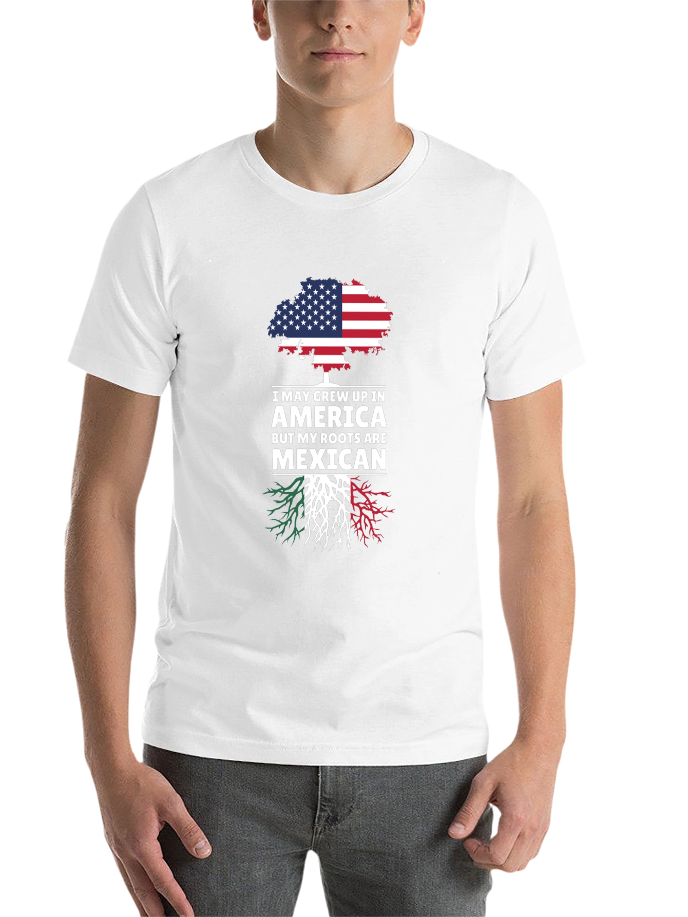 American Grown Mexican Roots T-Shirt