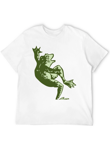 Funny Frog Graphic T-Shirt - Mens Black Tee