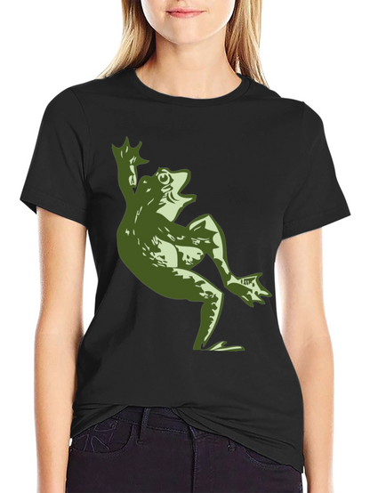 Funny Frog Graphic T-Shirt - Mens Black Tee