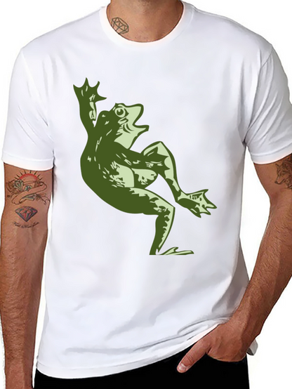 Funny Frog Graphic T-Shirt - Mens Black Tee