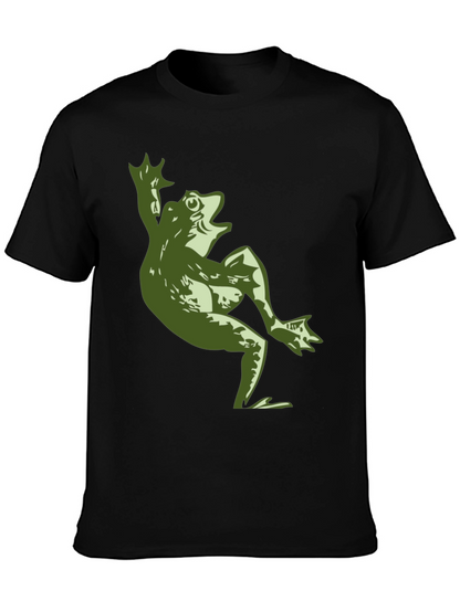 Funny Frog Graphic T-Shirt - Mens Black Tee