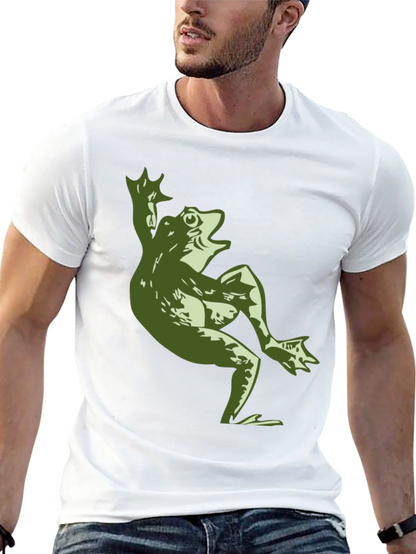 Funny Frog Graphic T-Shirt - Mens Black Tee