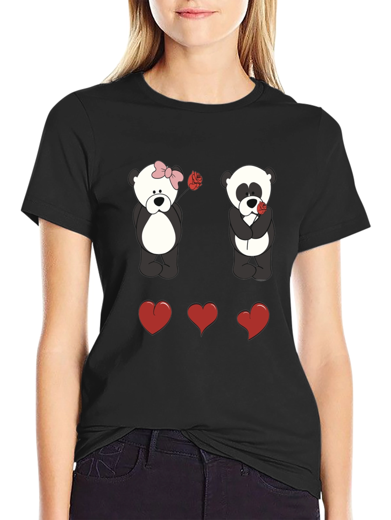 Panda Love Graphic T-Shirt