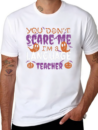 Funny Halloween Language Teacher T-Shirt