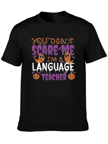 Funny Halloween Language Teacher T-Shirt