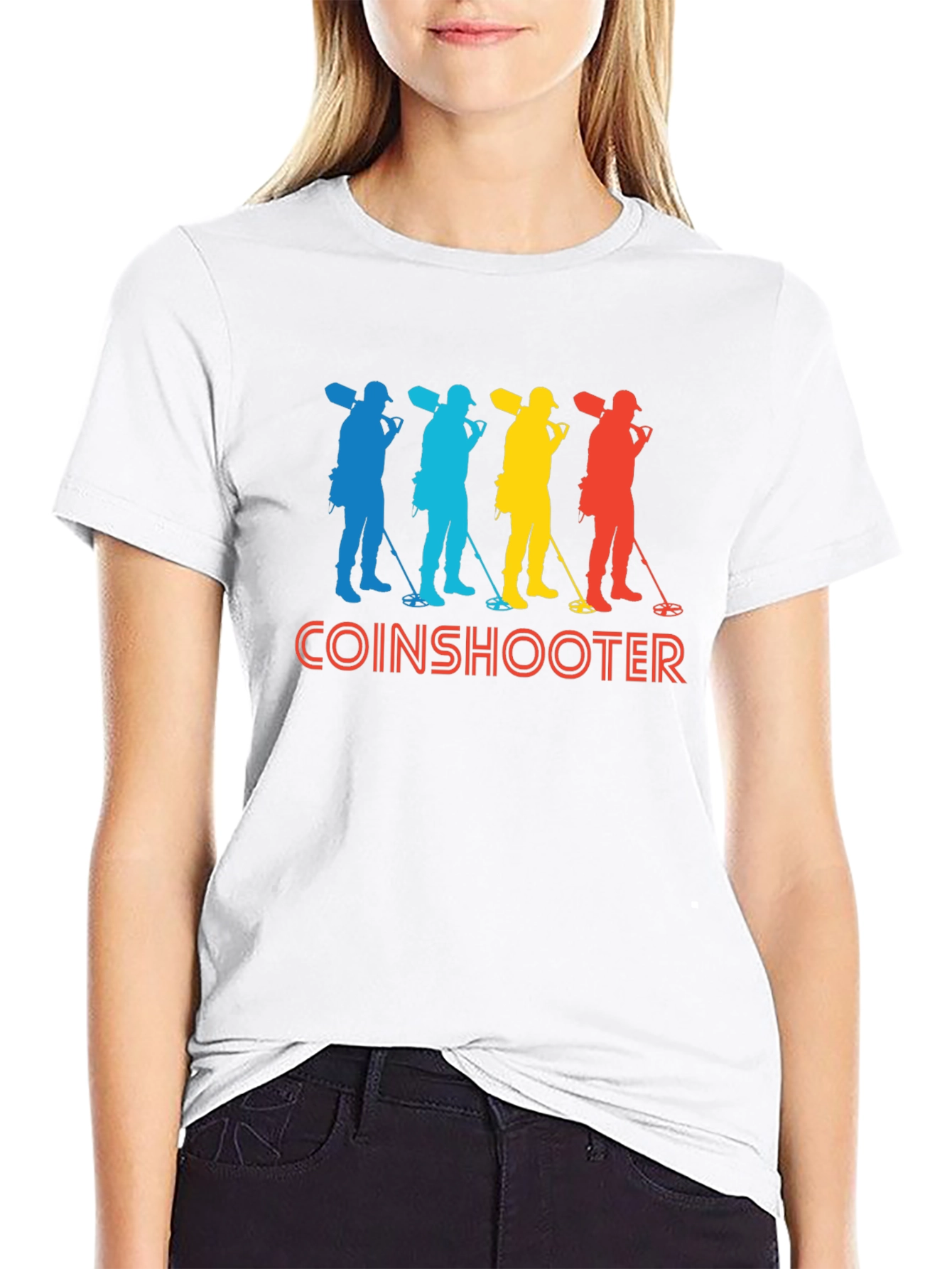 Coinshooter Retro Style Black T-Shirt
