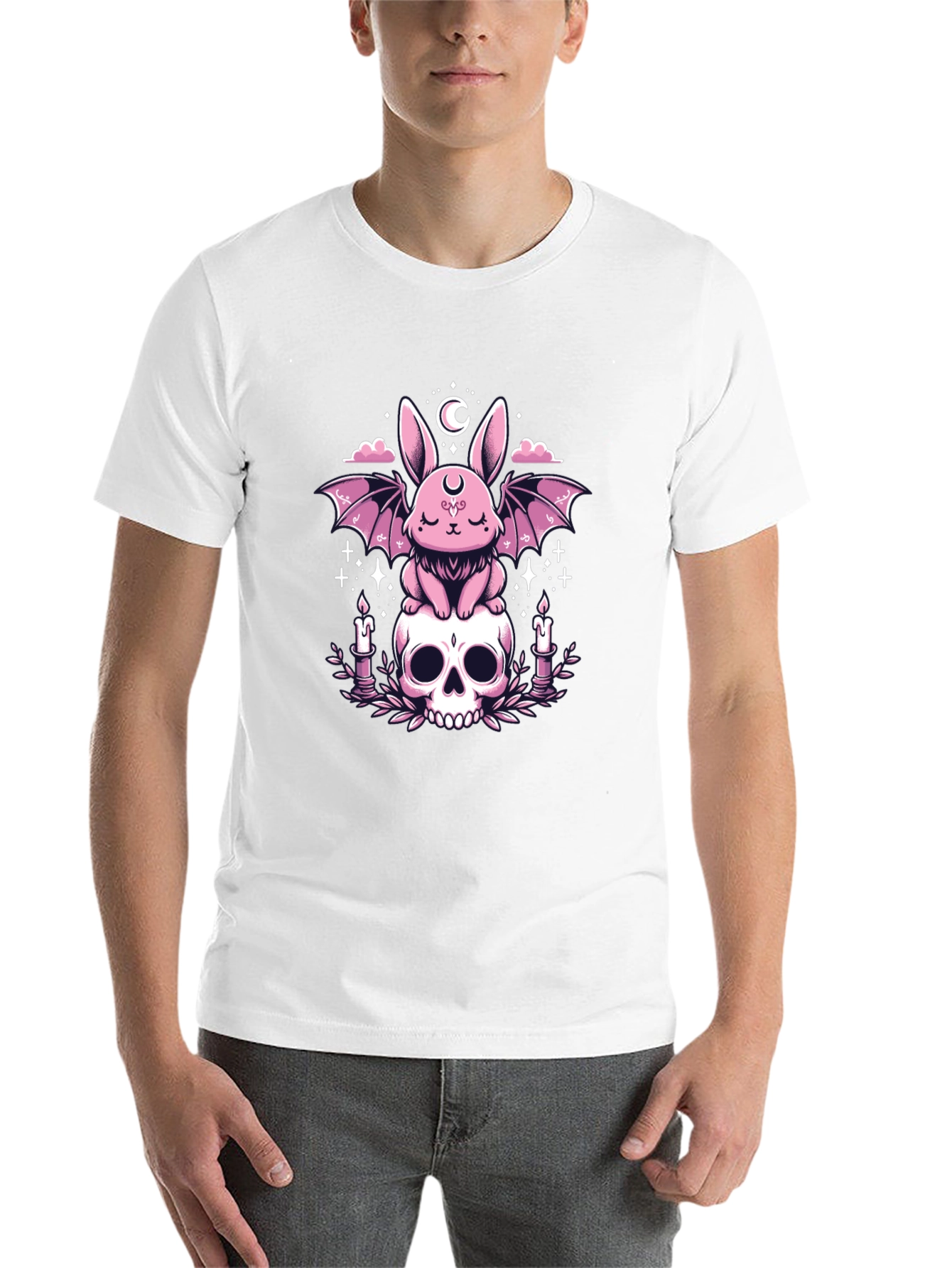 Gothic Bunny Skull T-Shirt