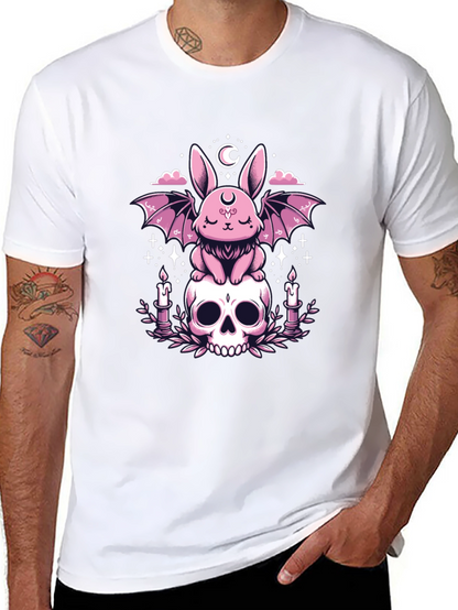 Gothic Bunny Skull T-Shirt