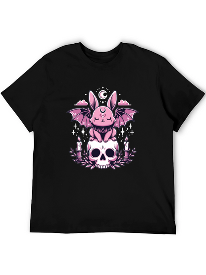Gothic Bunny Skull T-Shirt