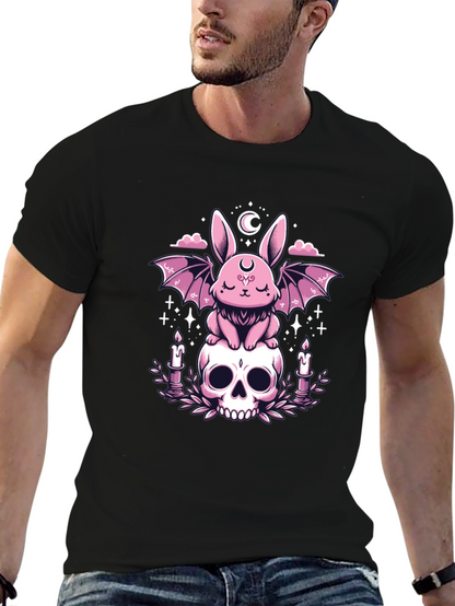 Gothic Bunny Skull T-Shirt