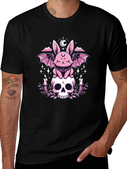 Gothic Bunny Skull T-Shirt