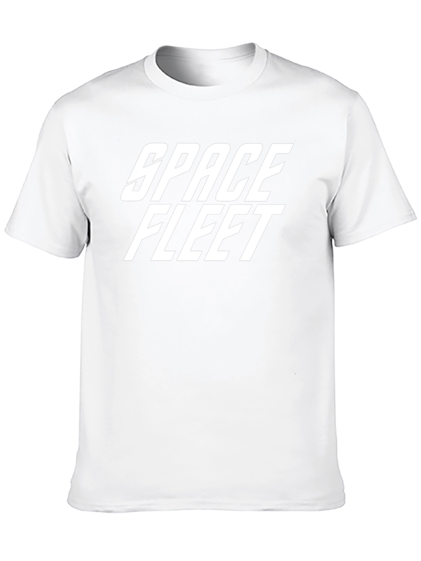 Space Fleet Graphic T-Shirt - Sci-Fi Style Black Tee