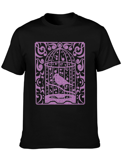 Birdcage Music Graphic Tee - Black
