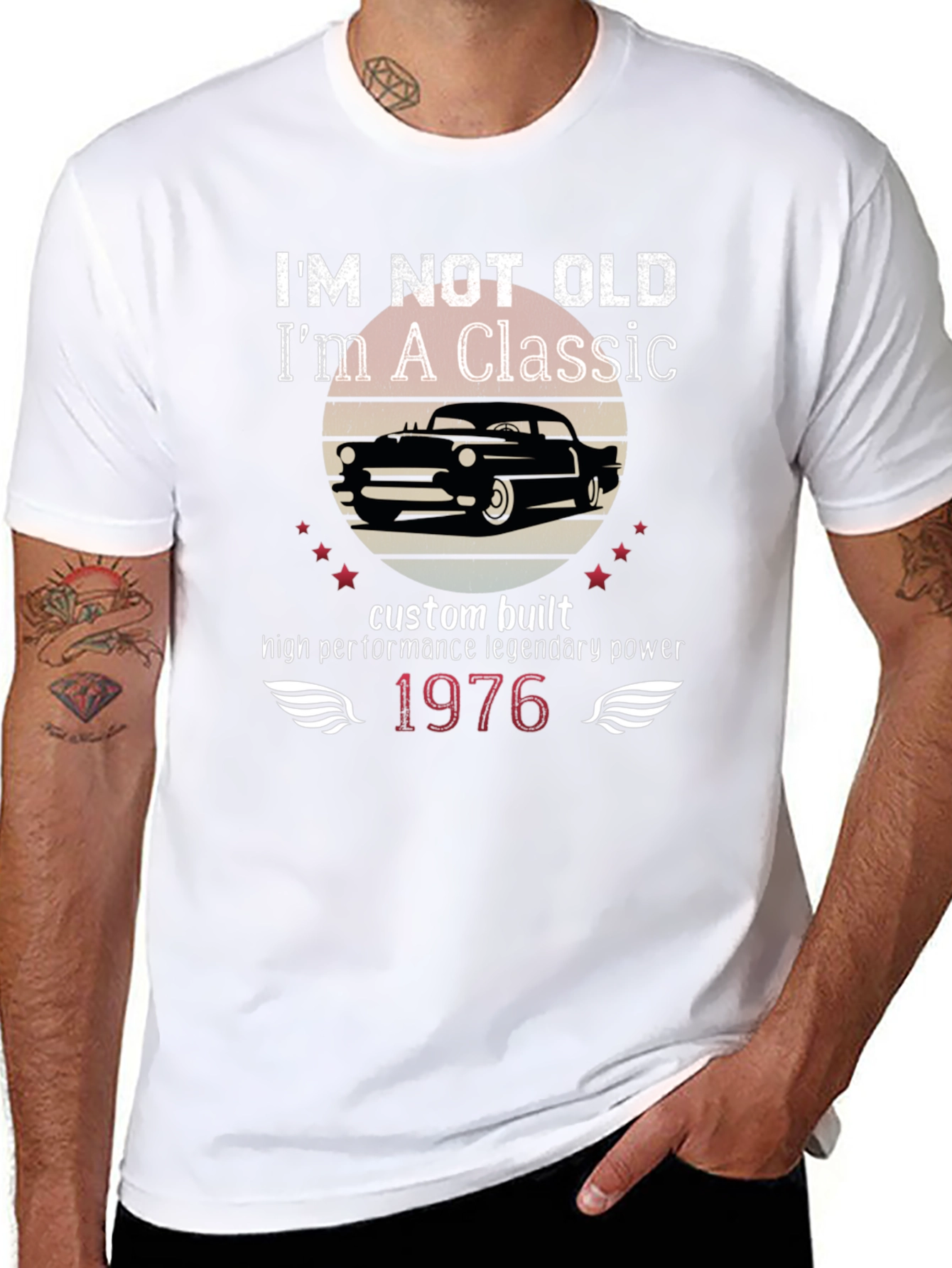 Classic Car 1976 Birthday T-Shirt