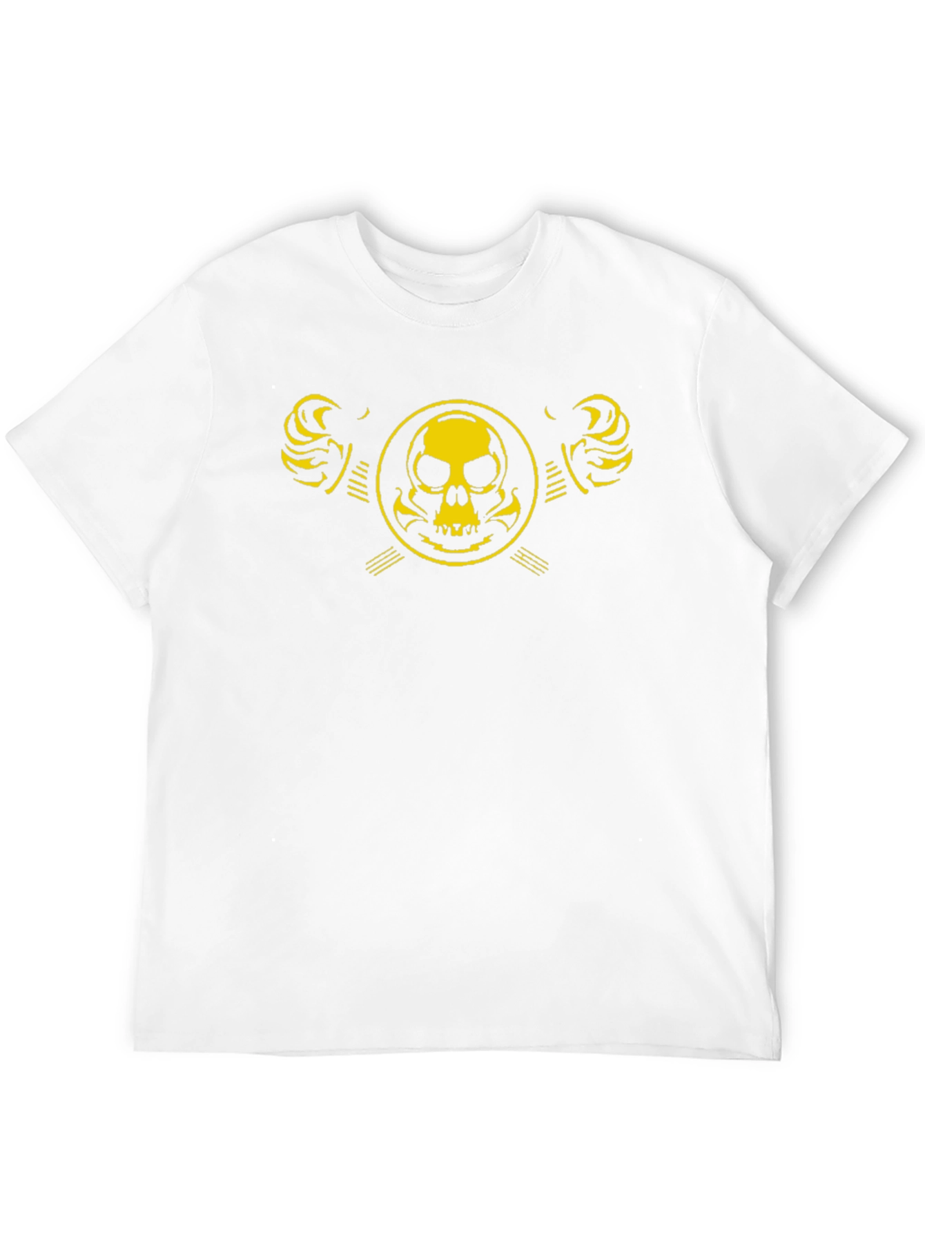 Skull Emblem Graphic Black T-Shirt