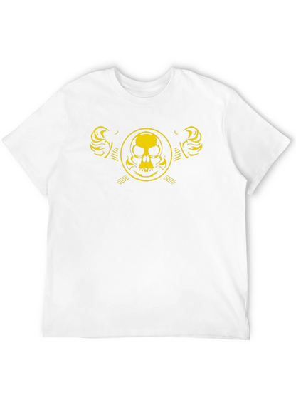 Skull Emblem Graphic Black T-Shirt