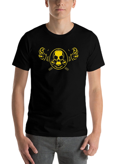 Skull Emblem Graphic Black T-Shirt