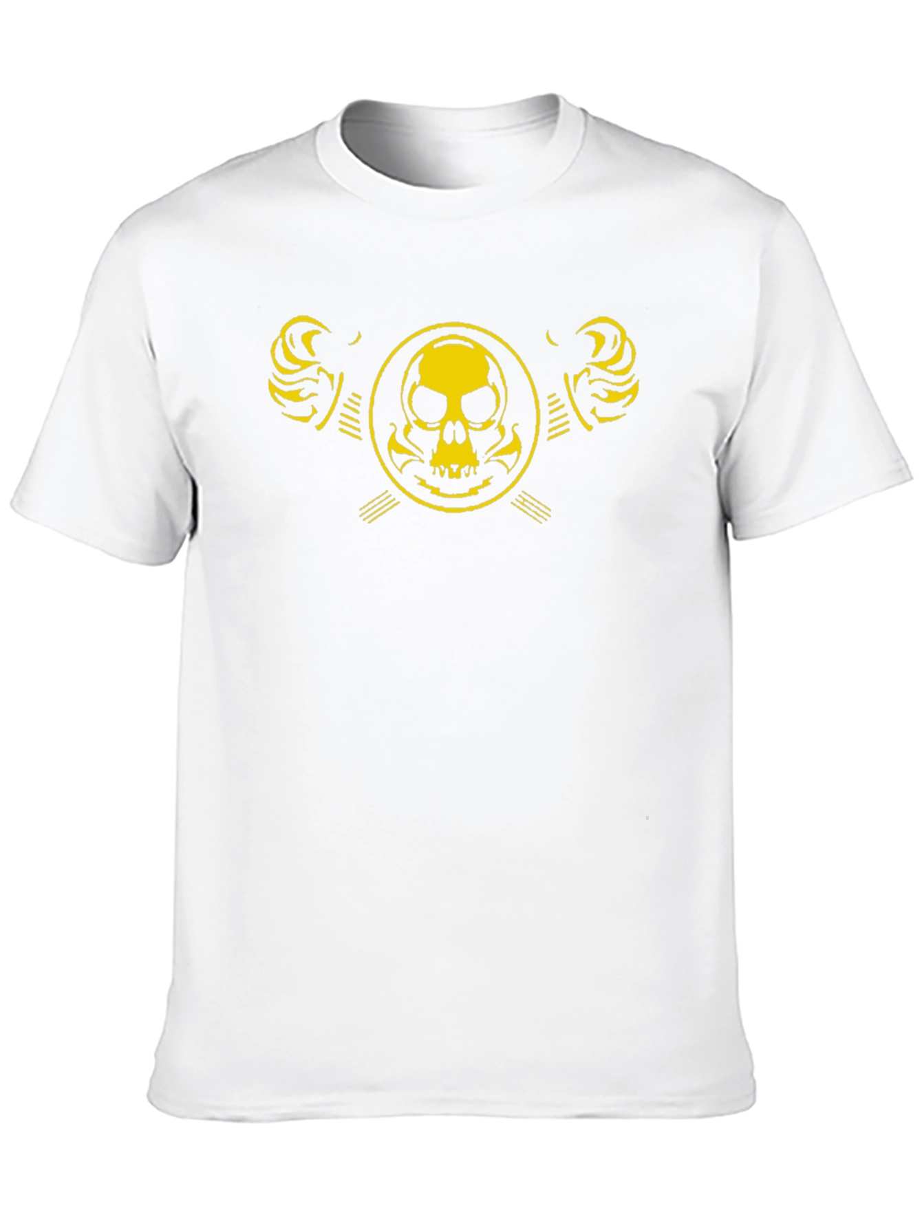 Skull Emblem Graphic Black T-Shirt