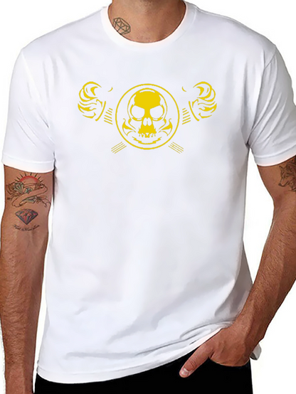 Skull Emblem Graphic Black T-Shirt
