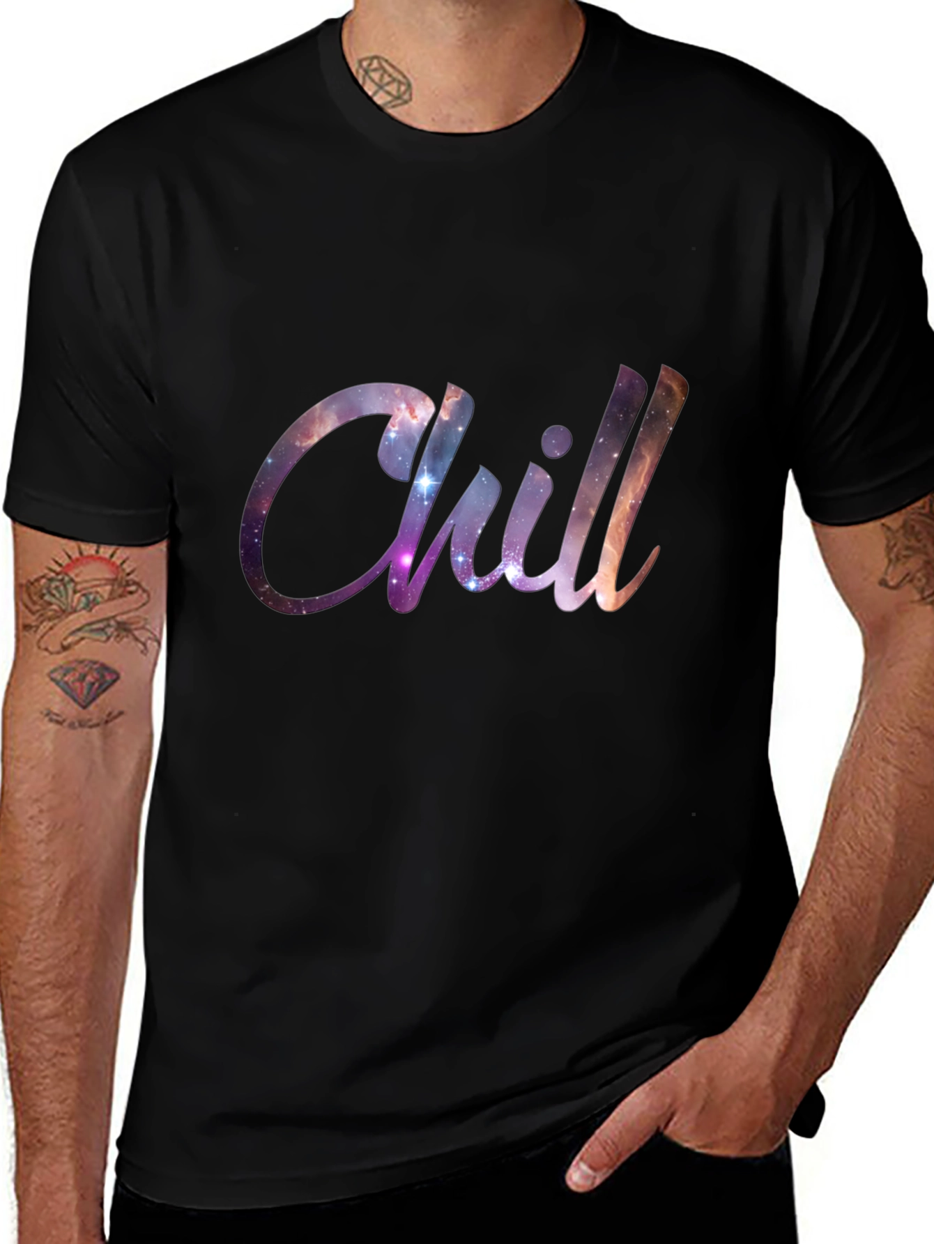 Cosmic Chill Black T-Shirt