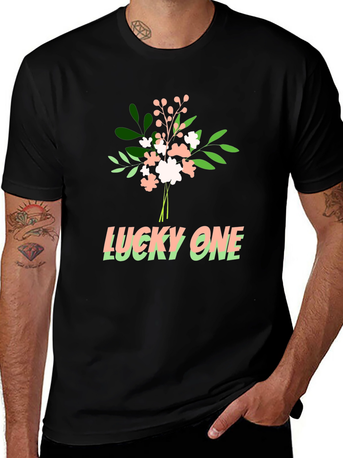 Lucky One Graphic Tee - Soft Cotton Blend