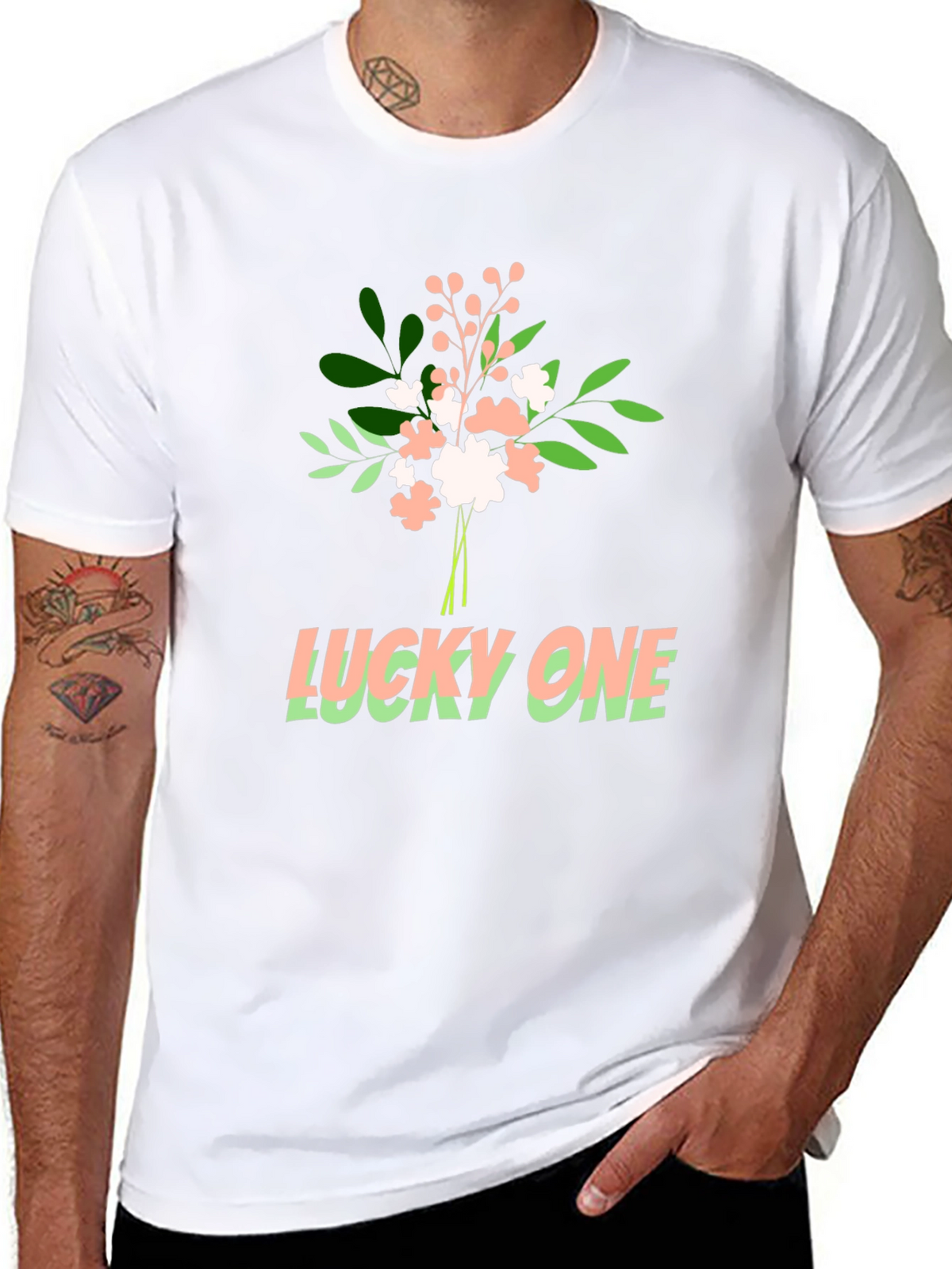 Lucky One Graphic Tee - Soft Cotton Blend