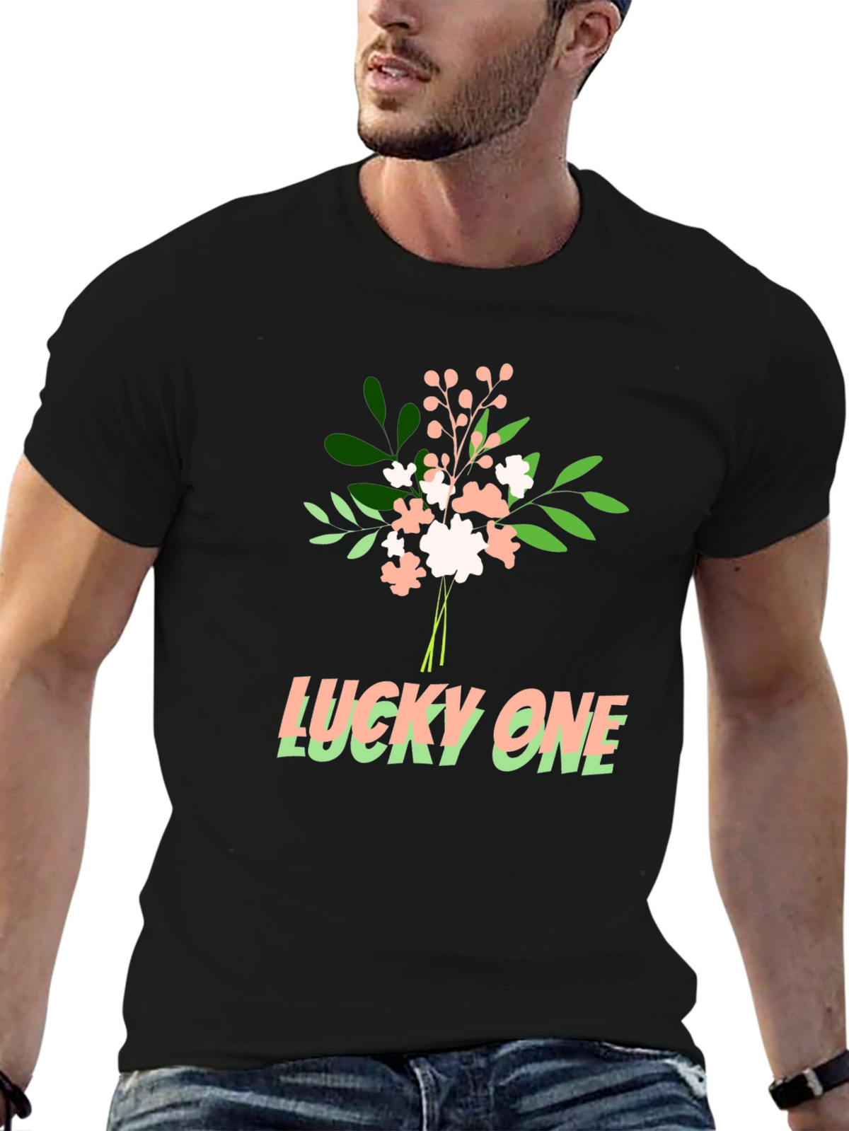 Lucky One Graphic Tee - Soft Cotton Blend