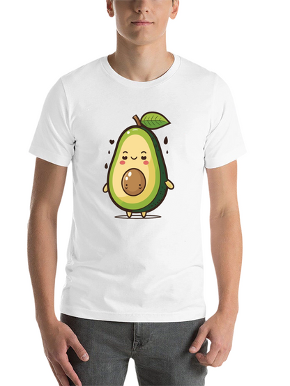 Cute Avocado Cartoon Graphic T-Shirt