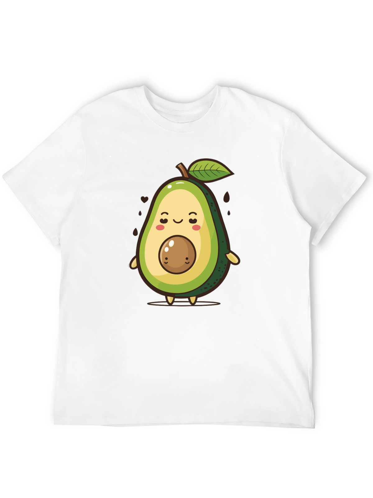 Cute Avocado Cartoon Graphic T-Shirt
