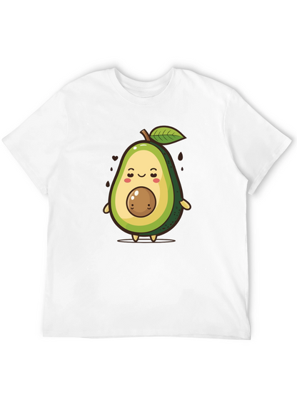 Cute Avocado Cartoon Graphic T-Shirt