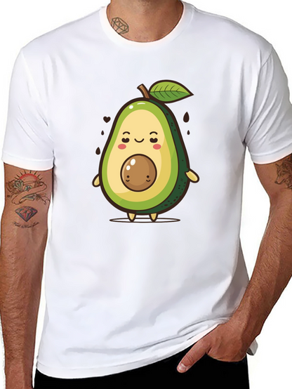 Cute Avocado Cartoon Graphic T-Shirt
