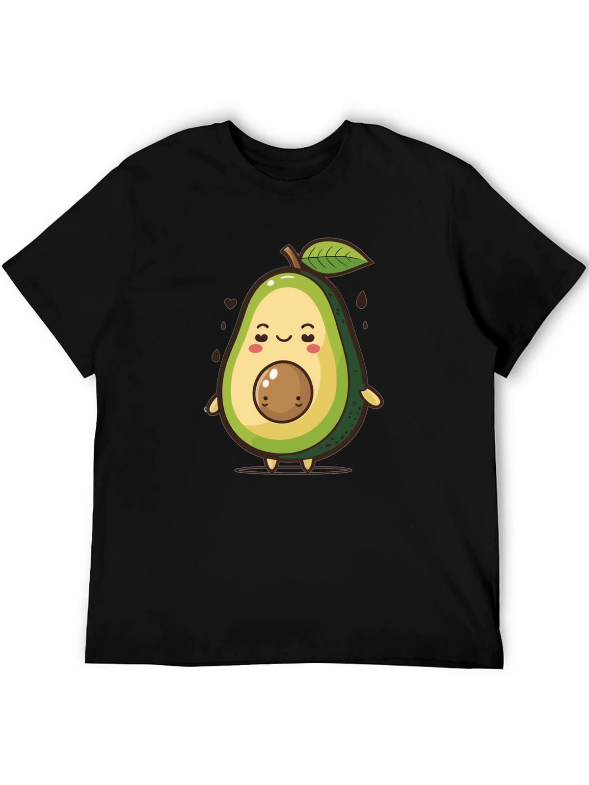Cute Avocado Cartoon Graphic T-Shirt