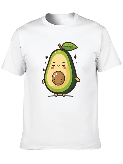 Cute Avocado Cartoon Graphic T-Shirt