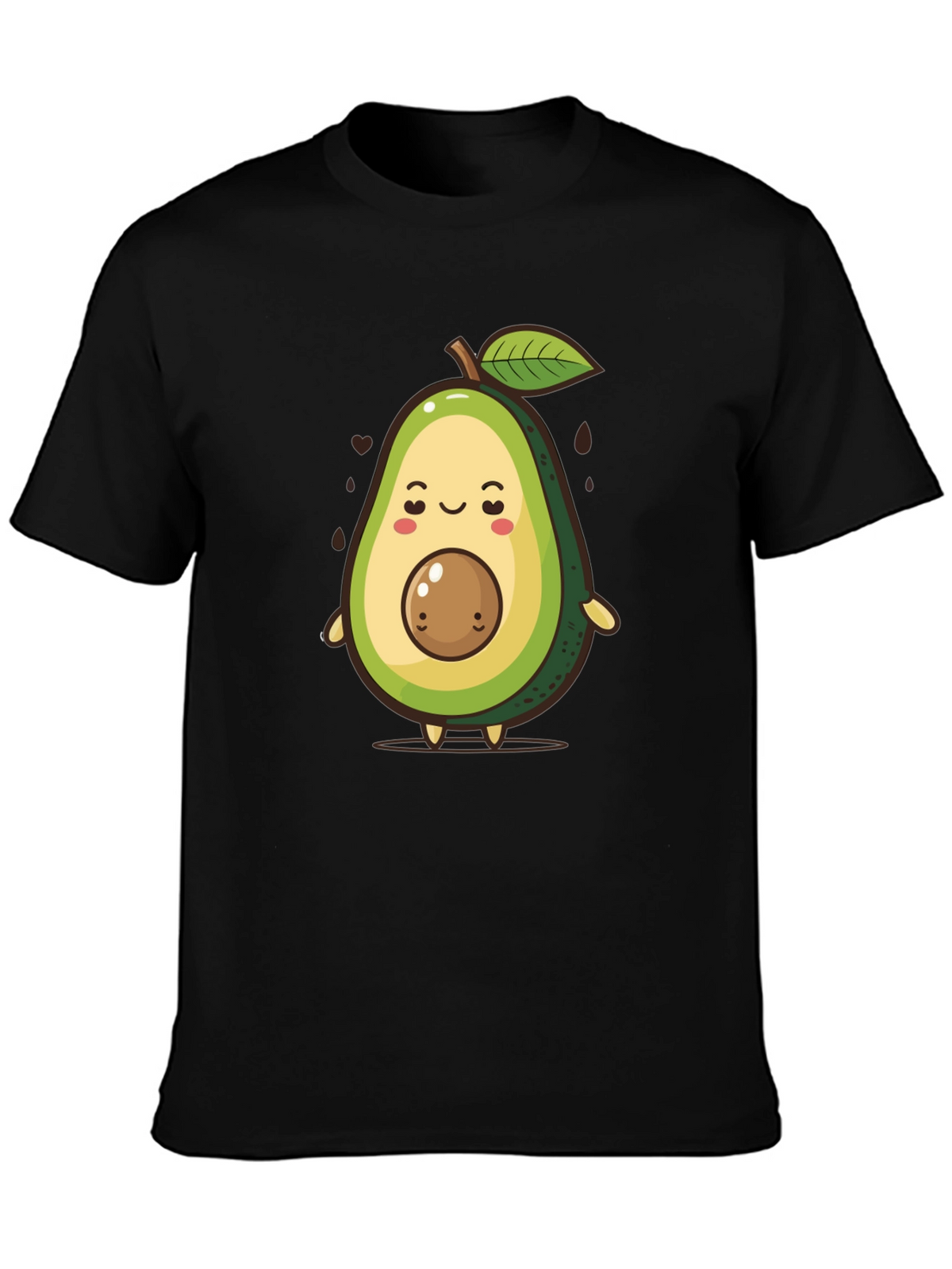 Cute Avocado Cartoon Graphic T-Shirt