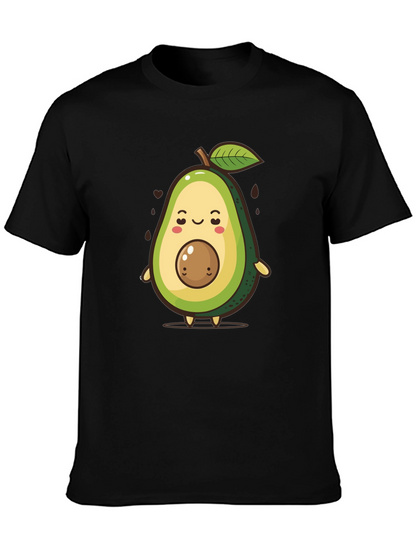 Cute Avocado Cartoon Graphic T-Shirt