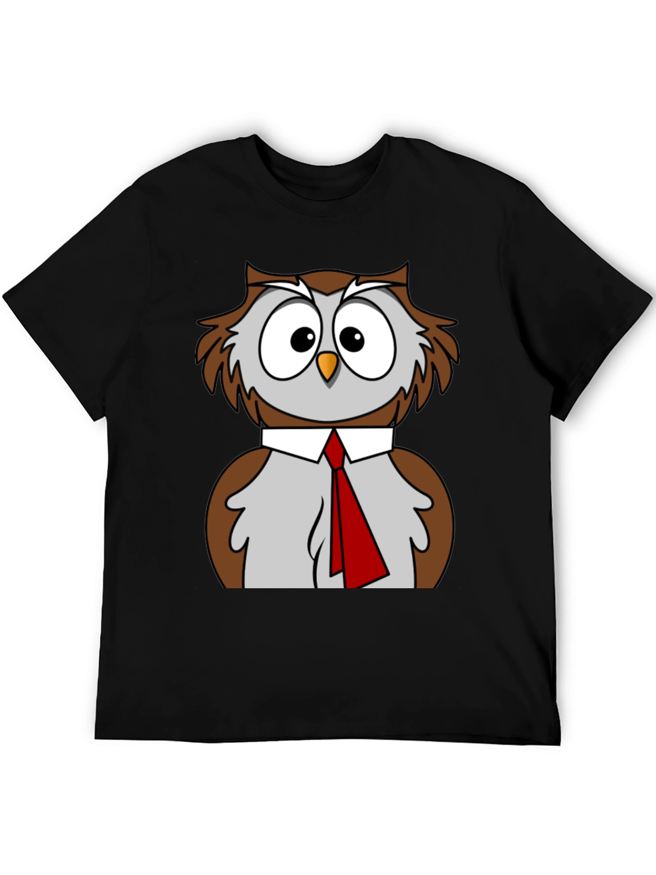 Owl T-Shirt Funny Bird Business Casual Tee