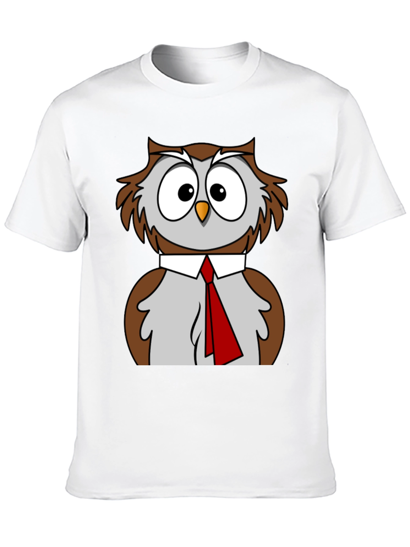 Owl T-Shirt Funny Bird Business Casual Tee
