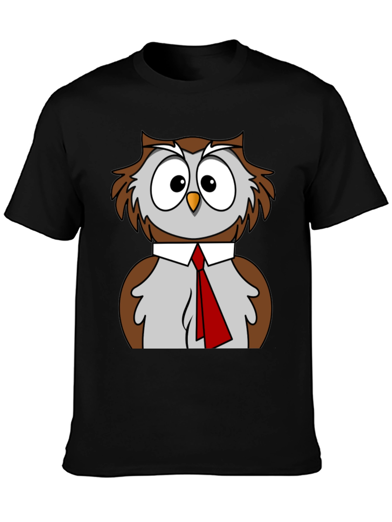Owl T-Shirt Funny Bird Business Casual Tee