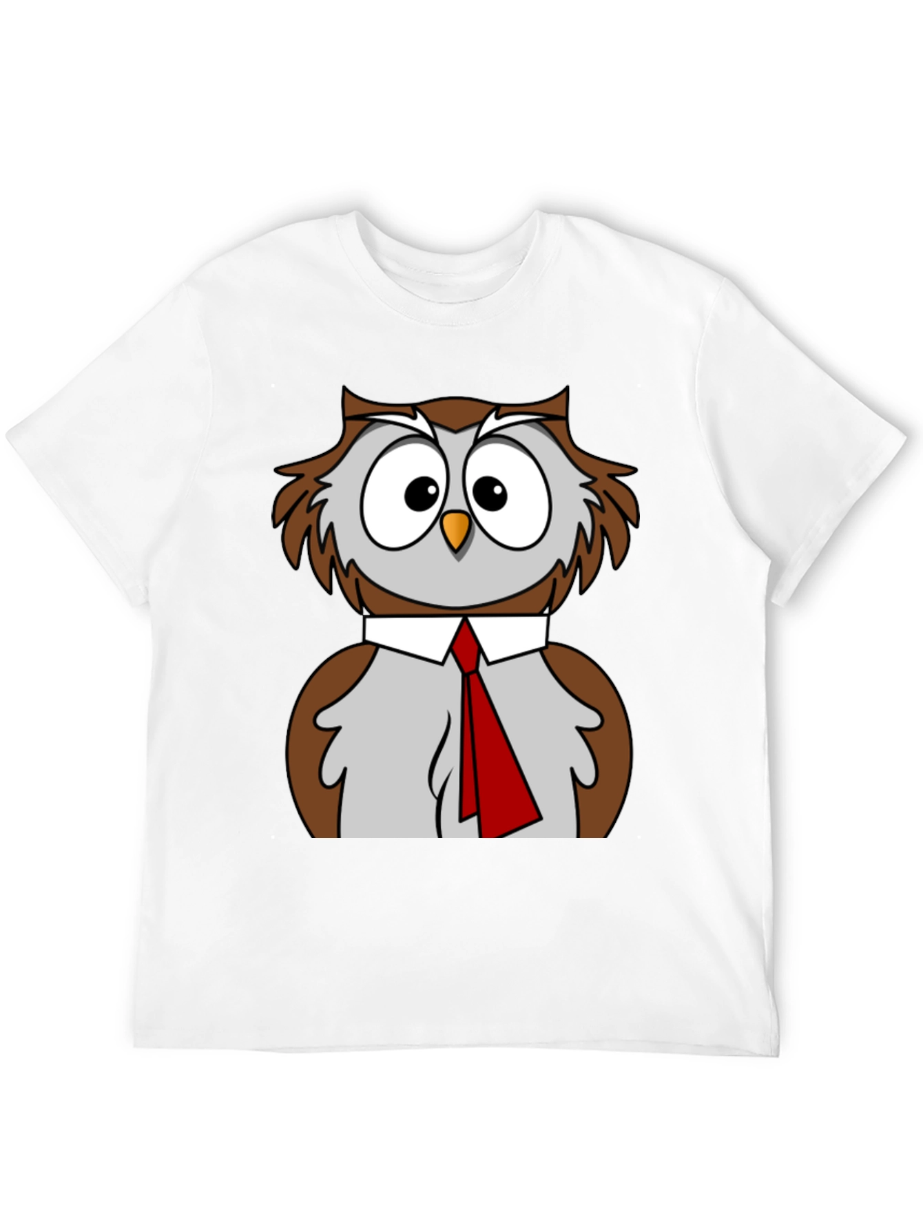 Owl T-Shirt Funny Bird Business Casual Tee