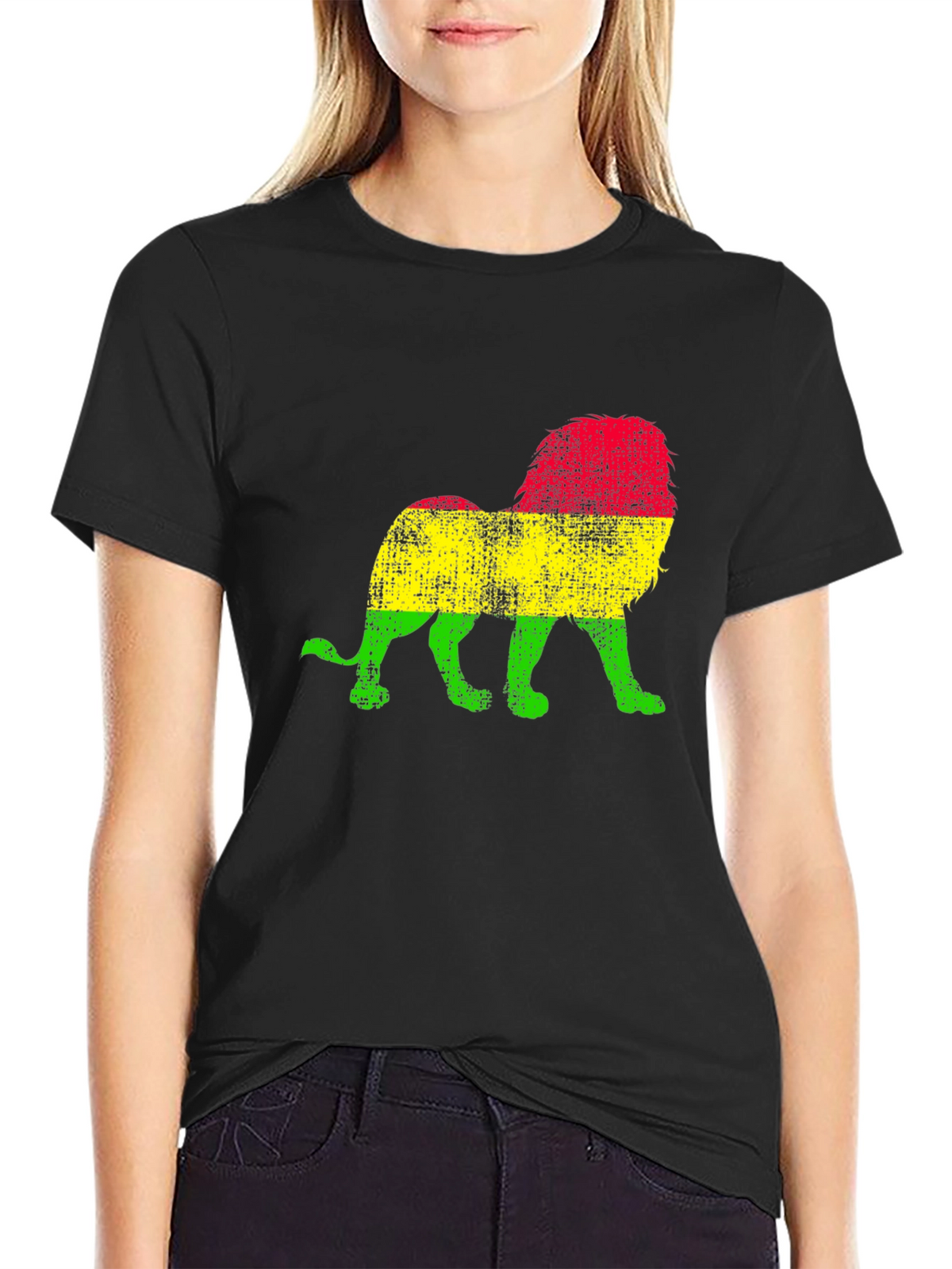 Rasta Lion Graphic T-Shirt - Reggae Vibes