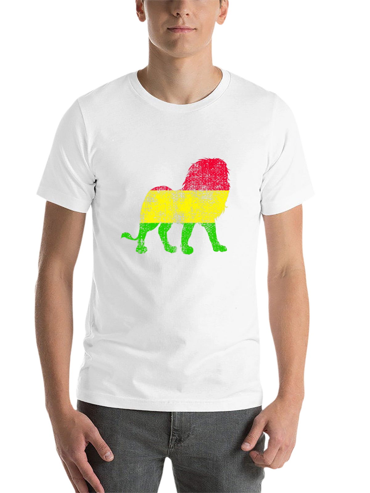 Rasta Lion Graphic T-Shirt - Reggae Vibes