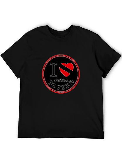 I Love Scuba Diving Black T-Shirt