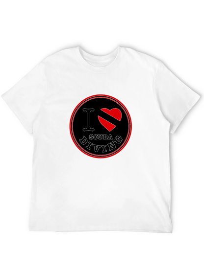 I Love Scuba Diving Black T-Shirt