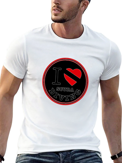 I Love Scuba Diving Black T-Shirt