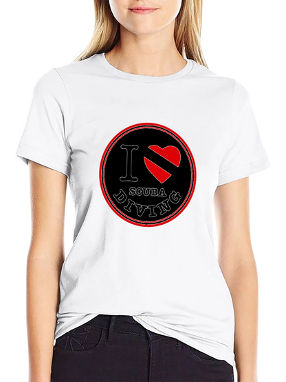 I Love Scuba Diving Black T-Shirt
